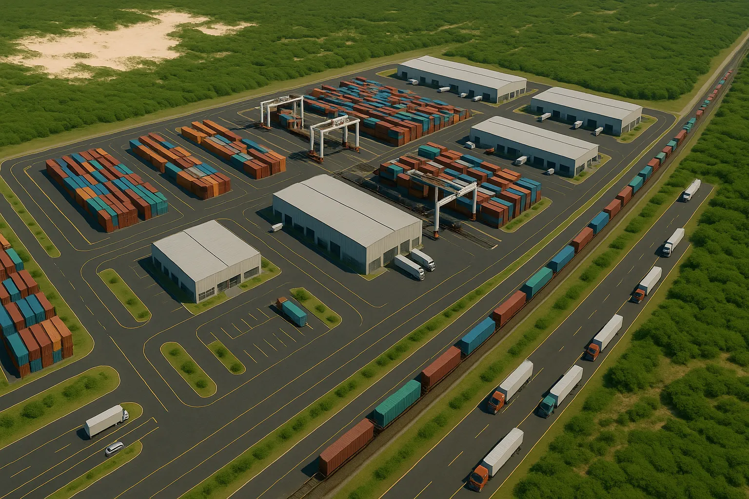 Dedicated Rail & Hinterland Dry Ports